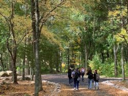 Students on campus